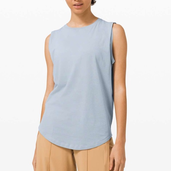 lululemon athletica Tops - Lululemon Brunswick Muscle Tank top chambray